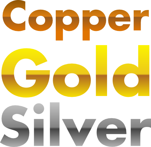Copper Gold And Silver Gradients