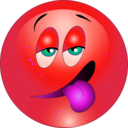 download Drunk Smiley Emoticon clipart image with 315 hue color