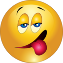 download Drunk Smiley Emoticon clipart image with 0 hue color