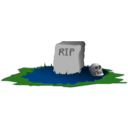 download Grave R I P clipart image with 90 hue color