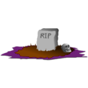 download Grave R I P clipart image with 270 hue color