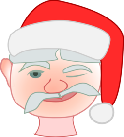 Santa Winking