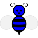 download Honey Bee clipart image with 180 hue color