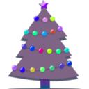 download Christmas Tree clipart image with 225 hue color