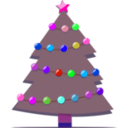 download Christmas Tree clipart image with 270 hue color