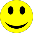 download Smiley Yellow And Black clipart image with 0 hue color