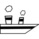 download Ship clipart image with 180 hue color
