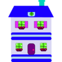 download House clipart image with 270 hue color