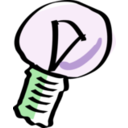 download Bulb clipart image with 90 hue color