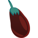 download Eggplant clipart image with 90 hue color