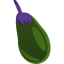 download Eggplant clipart image with 180 hue color