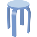 download Stool clipart image with 180 hue color
