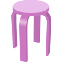 download Stool clipart image with 270 hue color