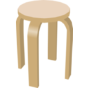 download Stool clipart image with 0 hue color