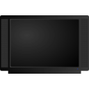 download Television clipart image with 225 hue color