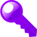 download Key clipart image with 225 hue color