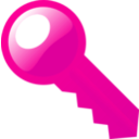 download Key clipart image with 270 hue color