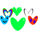 download Heart clipart image with 135 hue color