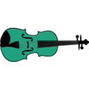 download Violin clipart image with 135 hue color