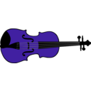 download Violin clipart image with 225 hue color