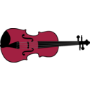 download Violin clipart image with 315 hue color