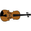 download Violin clipart image with 0 hue color