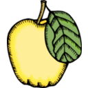 download Quince clipart image with 0 hue color