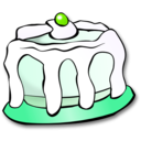 download White Cake clipart image with 90 hue color