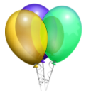 download Balloons clipart image with 45 hue color