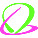 download Swirly Logo Thing clipart image with 90 hue color