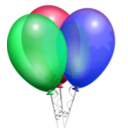 download Balloons clipart image with 135 hue color