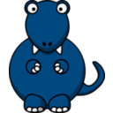 download Cartoon Tyrannosaurus Rex clipart image with 135 hue color