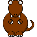 download Cartoon Tyrannosaurus Rex clipart image with 315 hue color