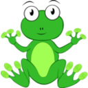 download Rana Frog clipart image with 45 hue color