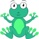 download Rana Frog clipart image with 90 hue color