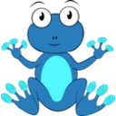 download Rana Frog clipart image with 135 hue color