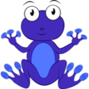 download Rana Frog clipart image with 180 hue color