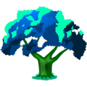 download Tree clipart image with 90 hue color