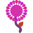 download Flower clipart image with 270 hue color