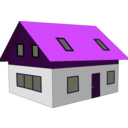 download House clipart image with 270 hue color