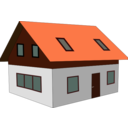 download House clipart image with 0 hue color