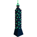 download Taipei 101 clipart image with 90 hue color
