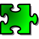 Green Jigsaw Piece 14