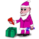 download Comic Characters Santa clipart image with 315 hue color
