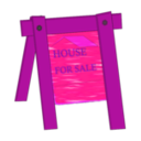 download House For Sale clipart image with 270 hue color