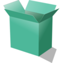 download Open Cardboard Box clipart image with 135 hue color