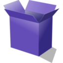 download Open Cardboard Box clipart image with 225 hue color
