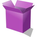 download Open Cardboard Box clipart image with 270 hue color