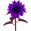 download Sunflower clipart image with 225 hue color