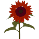download Sunflower clipart image with 315 hue color